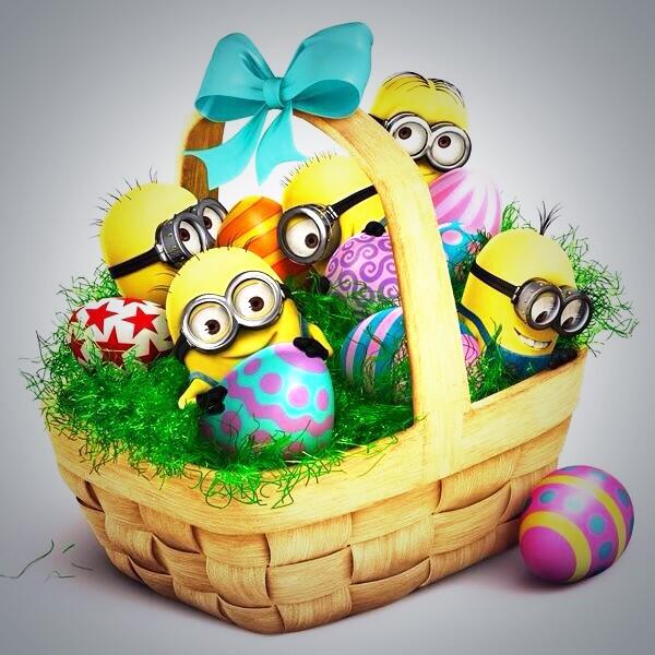 Résultat de recherche d'images pour "les minions joyeuse paques"
