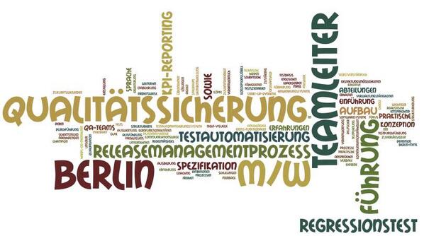 #Vakanz: #Teamleiter #Qualitätssicherung (m/w), Schwerpunkt #Software, für #Berlin: amaxo.de/tqa gesucht