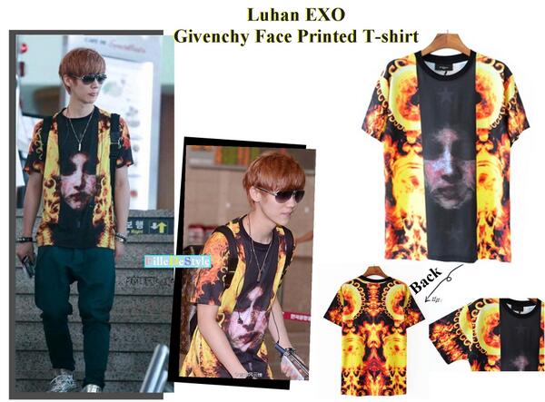 sparkshineshop's tweet photo. Order Luhan EXO Givenchy Face Printed T-shirt @.145,000 SMS 083119357399 ^^ http://t.co/ks2QvQDeHv