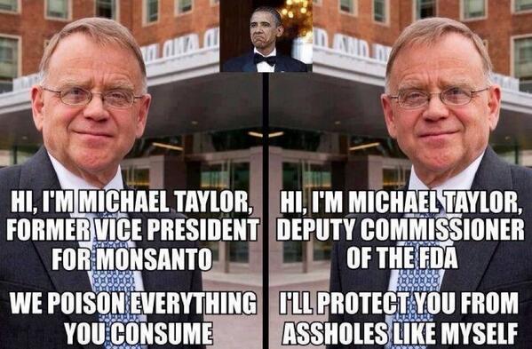 diogene2607's tweet image. @mcmounes @LoudL @avic_sy 

Et pendant ce temps là,
Obama nomme un Monsanto à la tête de la FDA..
#foutage de gueule