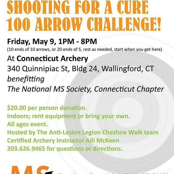 SquareupArchery's tweet image. Taking aim at #multiplesclerosis ! May 9 #w06492 #archery