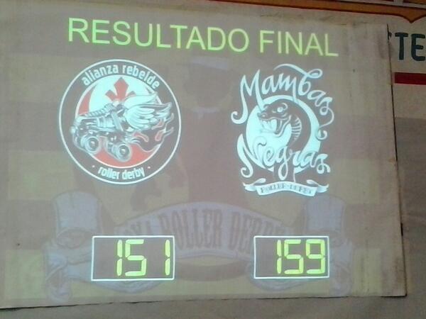 Reaultado final: MAMBAS NEGRAS 159 - 151 ALIANZA REBELDE