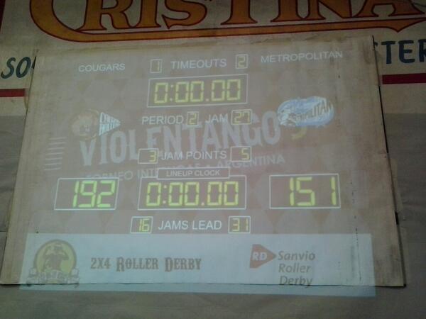 Resultado final METRO 151 - 192 COUGAR