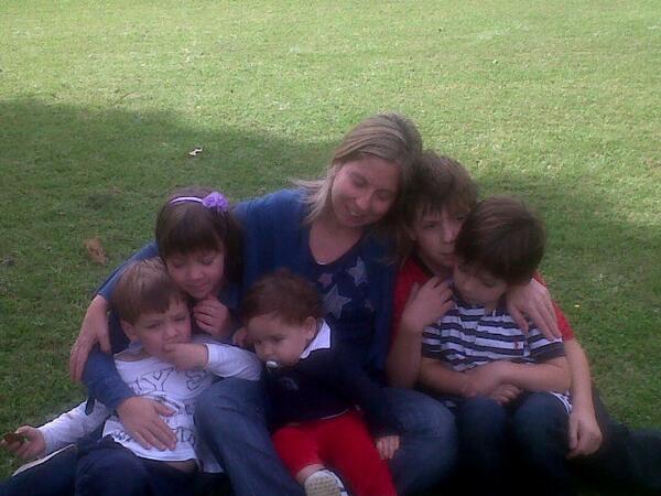 Con mis pollos...