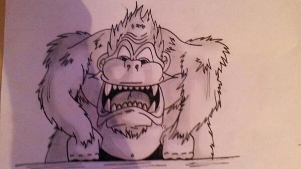 PFDesignn's tweet image. Il arrive ! Le gorille ♥