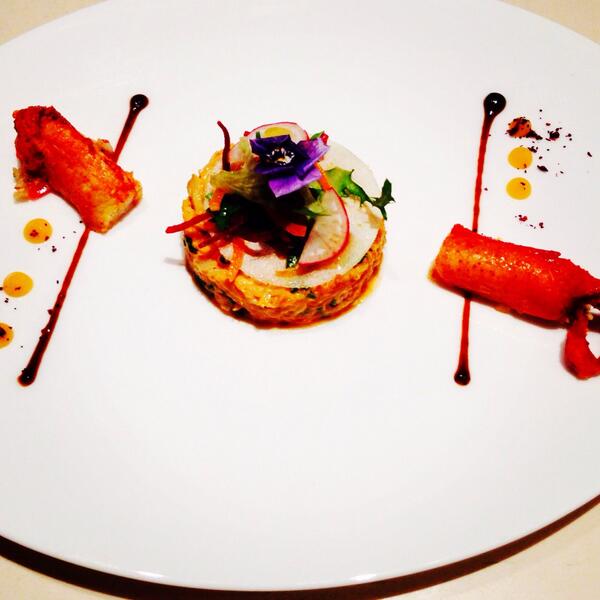 samchef123's tweet photo. Dalmore whisky tasting with Indian food! Malabar lobster and Granny Smith apple patchadi http://t.co/JLymHuB8gj
