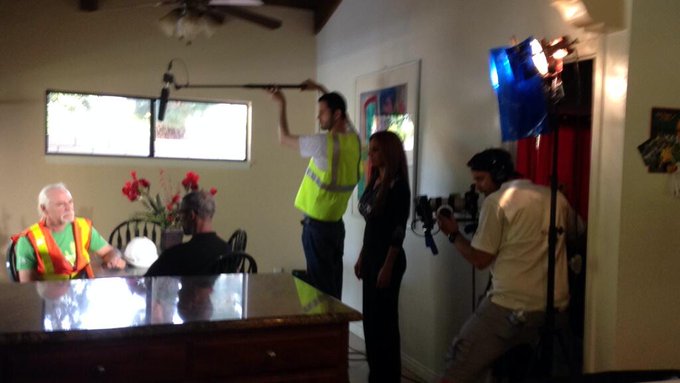Hollywood sunny day!! Rodando mi peli🎬;-) Amo mi profesi&oacute;n y en cada escena k ruedo se que nac&iacute; para<a href="/tag/happy"class="tags"><span>#happy</span></a>