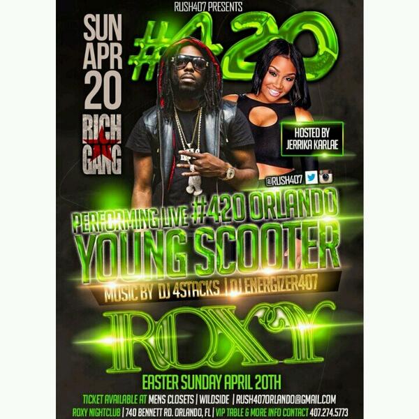 BigBootyRoxane's tweet image. 4/20 @youngscooter Will be at Club Roxy TONIGHT ! Turn Up Time ! #BlackMigoGang @Rush407 @Rush407 @Rush407