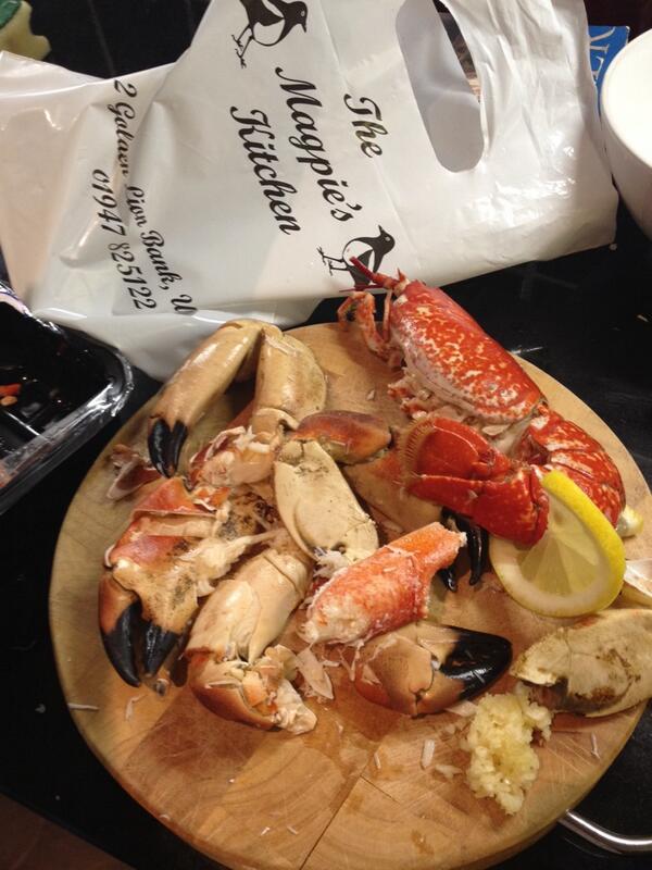 TheDietitian's tweet image. Fresh #whitbycrab &amp;amp; #whitbylobster from #magpieswhitby #freshseafood making fresh seafood pasta 👌 #northyorkshire