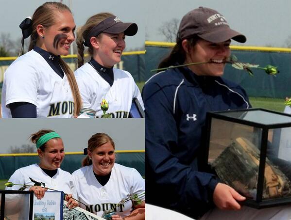 1BigDad1's tweet image. Great Sr day for @MountSoftball #classyclass