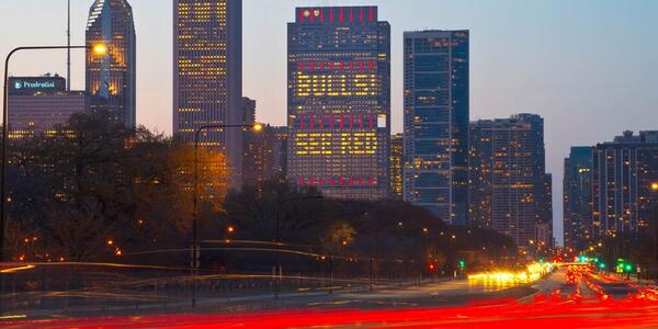 chicagobulls's tweet photo. #SeeRed skyline http://t.co/rBGeNe2IKz