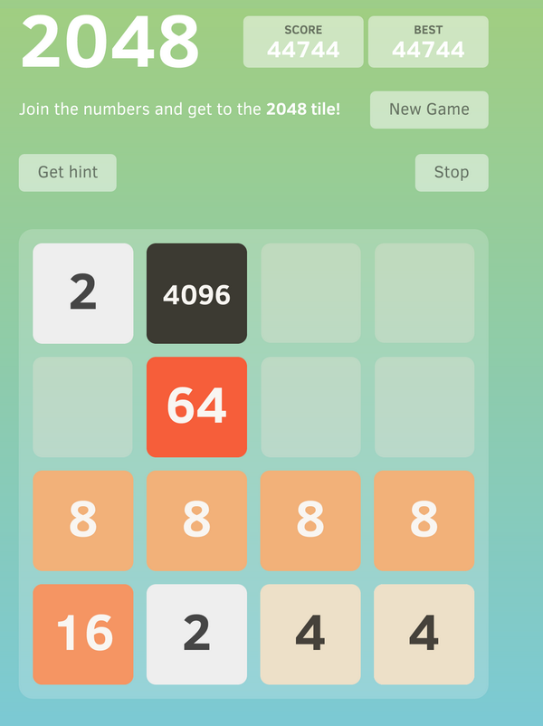 LukeCeccaroni's tweet photo. Nice game. http://t.co/PxWSsmrKpf #2048 #iPhone #iOS #game http://t.co/XdwMTR1Y0z