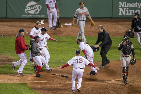 RedSox's tweet photo. Here's a great one for #CaptionThis. We play again in T-12 hours. http://t.co/xtuBH5YBIM