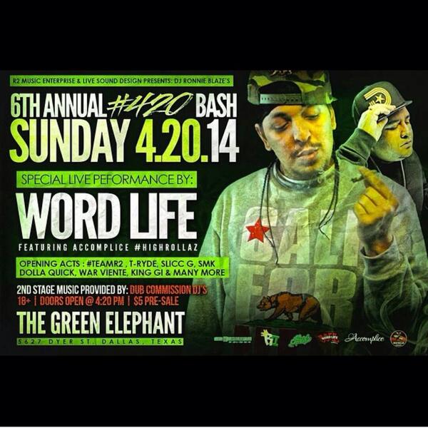 PAYASOCEO's tweet photo. #GREENELEPHANT #TONIGHT #HIGHROLLAZ @WordLiife @Accomplice1127 4\20 #RAWLIFE247 #STONERSHOW http://t.co/zWru6PX0I4