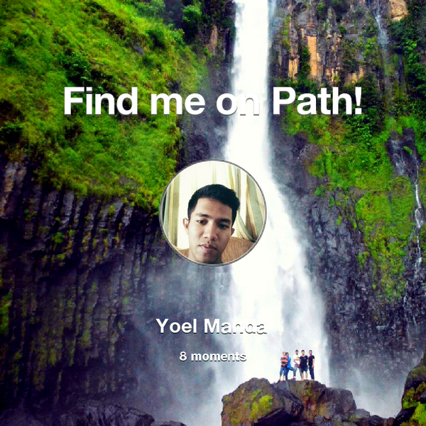 MandaYoel's tweet photo. Find me on #Path now! Go to: http://t.co/hSNqyz89Ll! #thepersonalnetwork http://t.co/uuTAkZr2cS