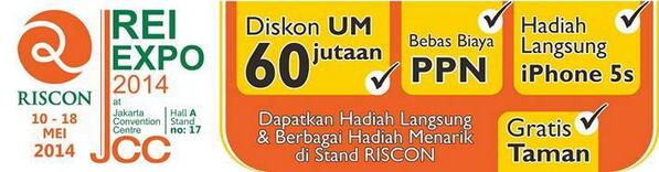 riscon_realty's tweet photo. #InfoRiscon 18 HARI MENUJU REI EXPO 2014 ! http://t.co/JVEIKNK0uQ http://t.co/GyomDucFX3