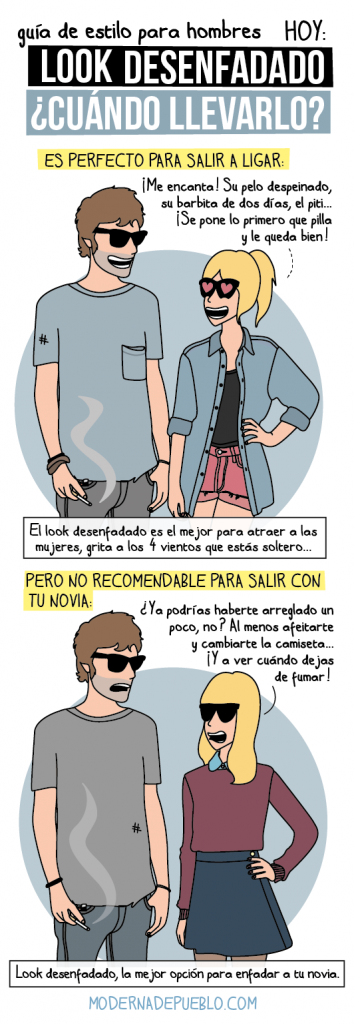 ¡Look desenfadado, la mejor manera de enfadar a tu novia!