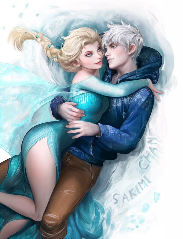 LeeRoyWright's tweet photo. If 'Jack Frost' and 'Elsa' from Disney's 'Frozen' had to be a couple... #Jelsa http://t.co/ghSbvlGsZQ