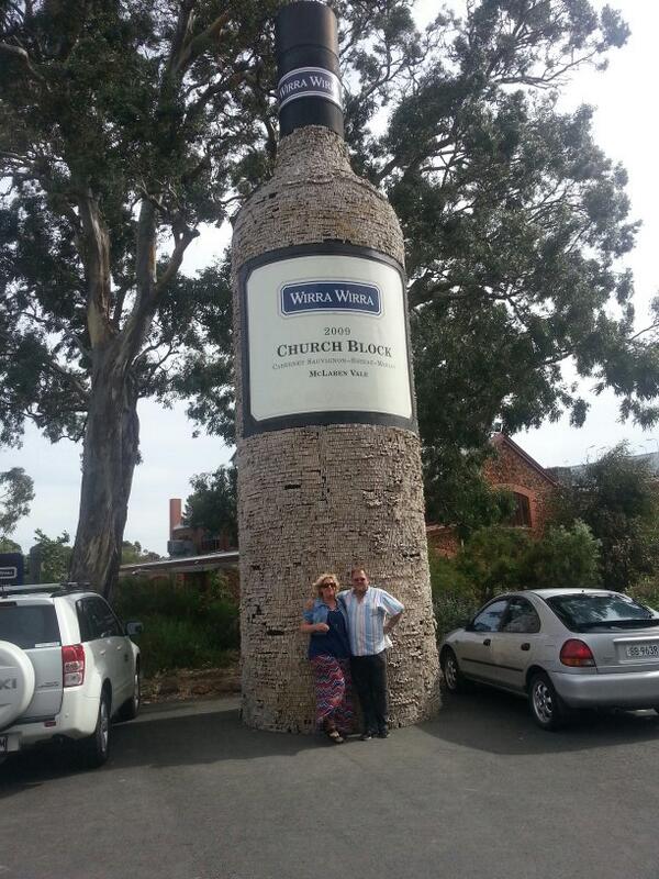 28 degrees today and a fine day to taste some Wirra Wirra Wines