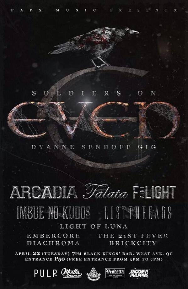 RT this! 

See you tomorrow! 50 pesos entrance. 😊