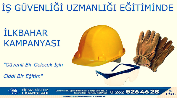 Kampanya Hakkında Bilgi Almak İçin; 0262 321 12 02 / 0262 526 46 28 info@fsldanismanlik.com.tr