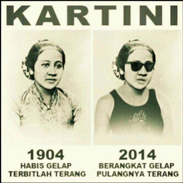 Inikah yg ditakutkan? Semoga kartinis2 jaman sekarang tidak lupa..