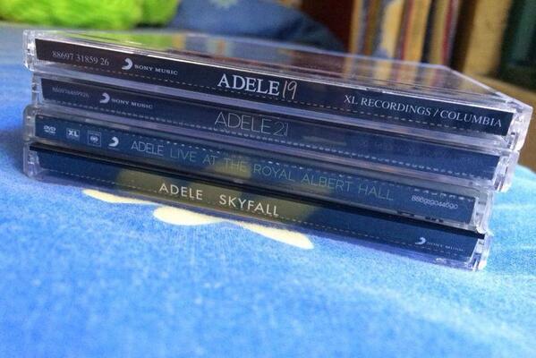 an_adele's tweet image. i love listening to her albums...