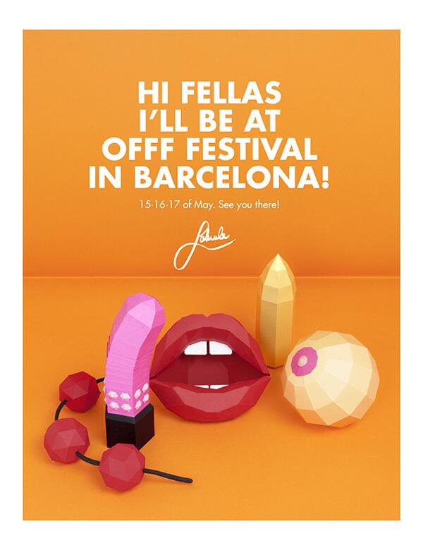 Lobulo en el OFFF Festival de Barcelona en mayo! behance.net/gallery/OFFF-B… @lobulo #OFFFBarcelona #craft