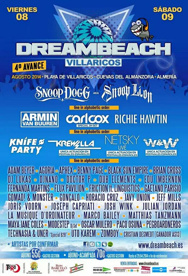 ViajaConCRO's tweet photo. Cómo? Aún no has visto el cartelazo que tenemos para DREAMBEACH?

Pideme ya tu entrada por MD o al 657107084! http://t.co/VSNZb5rIai