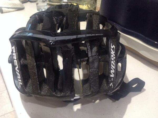 chrisgore79's tweet photo. @theMasterLink Thank you for saving me for a second time.  This time a Prevail saved my head from certain trauma!! http://t.co/yHRG5Z99Mz