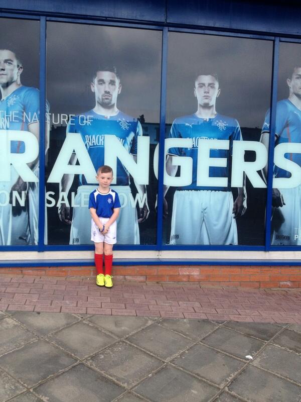 Lizmitchell1967's tweet image. Birthday stuff for jake at rangers mega store at @RangersStore @RFC_Official