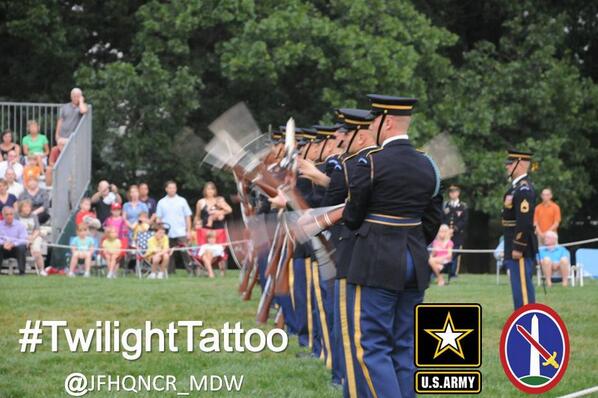 MDW_USARMY's tweet photo. 1 week until #TwilightTattoo returns on @JBMHH, April 30! @USArmyDrillTeam be there, will you?
http://t.co/F8rE0zDL1V http://t.co/bxzzu9gRDb