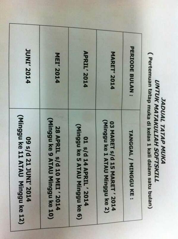 UG_1PA06's tweet photo. Jadwal sofskilll IAD http://t.co/MhRala33GX