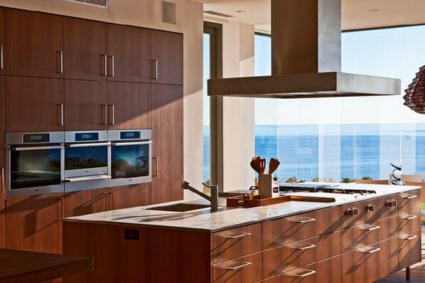 #ModernMonday Sleek cabinetry & appliances make a modern kitchen chic #BirdView #Burdge #Architecture #KitchenLuxury