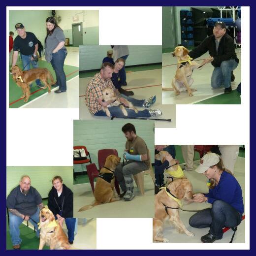 paws4vets's tweet photo. our 6 new paws4vets clients and their dogs.  The bump took place at Lakin Correctional Facility on April 4th. http://t.co/oVkySWRo45