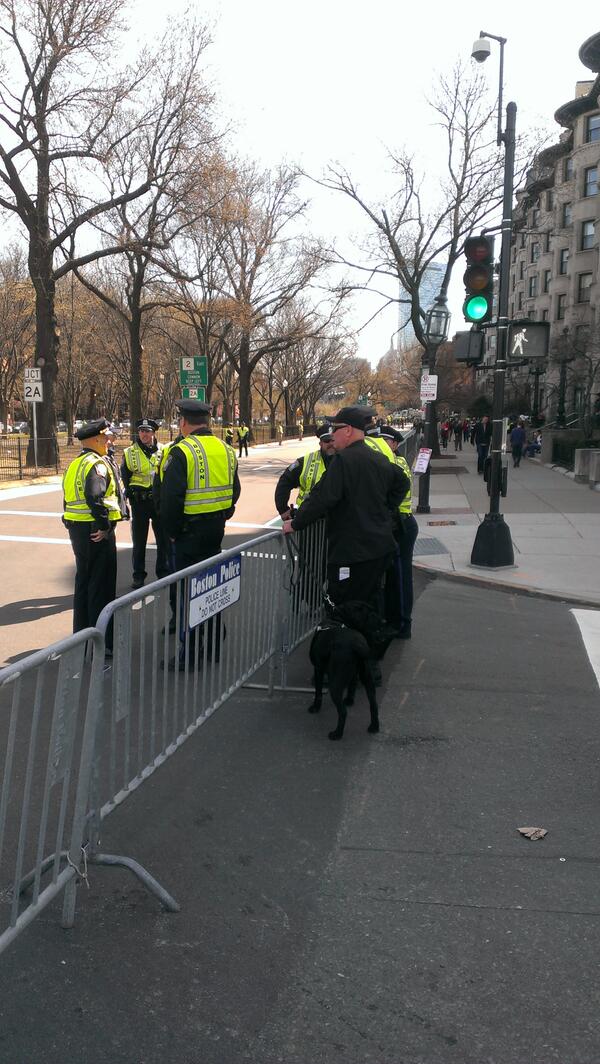 steinert_a's tweet photo. Boston is safe today!  #Bostonstrong.  Good luck marathoners http://t.co/1FggC6Py15