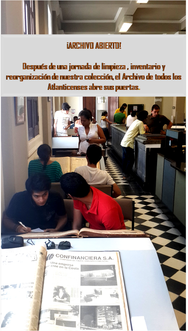 ¡Archivo Abierto para todos!  Saludos a nuestros amigos <a href="/ArchivoGeneral/">Archivo General</a> <a href="/mincultura/">MinCultura Colombia</a> <a href="/Gobatlantico/">Gobernación Atlántico</a> @Guerra_Adriano