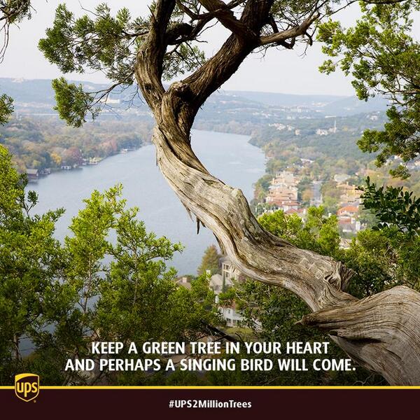 We're planting the seeds of the future today. #UPS2MillionTrees