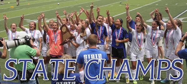 LewisvilleISD's tweet photo. RT to congratulate @Hebron_HS on being the 2014 @uiltexas Class 5A Girls Soccer STATE CHAMPS! #LISD #Hawks #champions http://t.co/GAx7RYbaFp