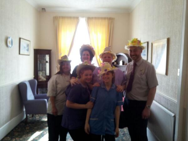 Judged best easter bonnet @ local care home.