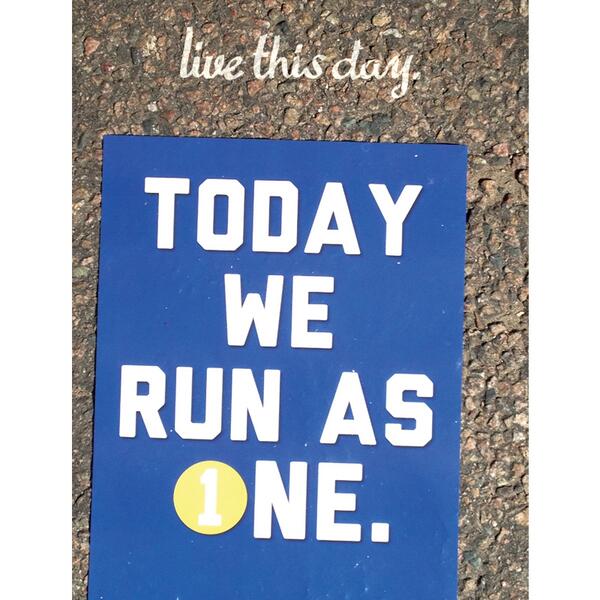 ninefiveltd's tweet image. Today we run as ONE. #BostonMarathon #BostonStrong #HappyPatriotsDay #liveTHISday @BostonTweet