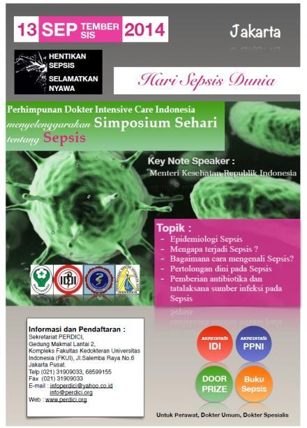 MDCweb's tweet photo. Simposium Sehari tentang Sepsis.
Jakarta 13 September 2013.
Info lebih lanjut dapat dilihat di http://t.co/Gne3s81RHh http://t.co/Vbg4wbykcJ