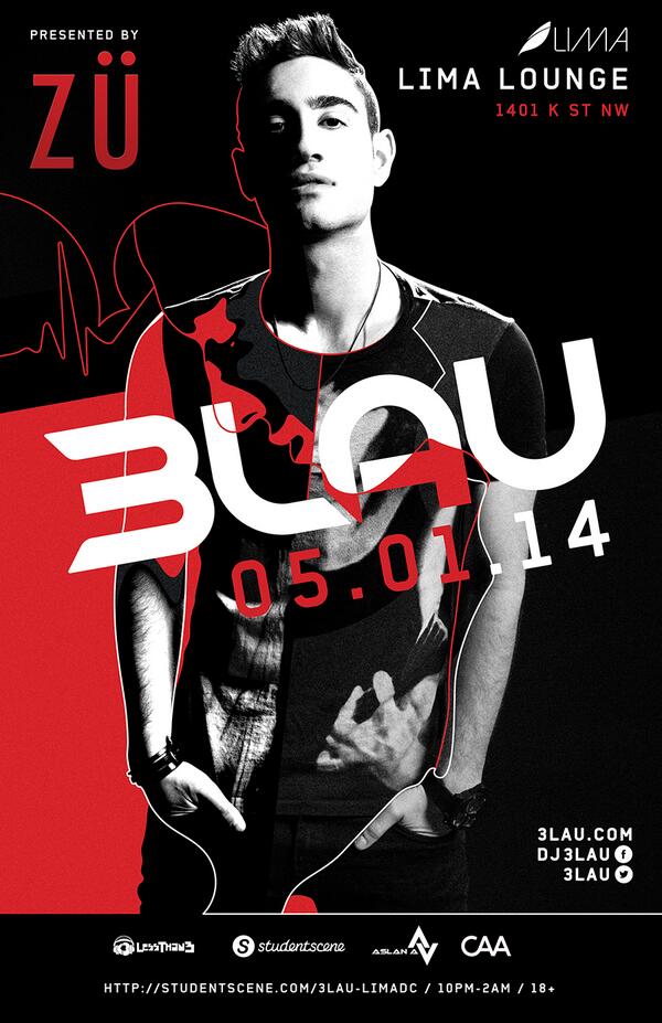 girlsguidemusic's tweet image. BOOM! @zuevents presents @3LAU on May 1 at @LimaDC! Tix: bit.ly/1raBOaE