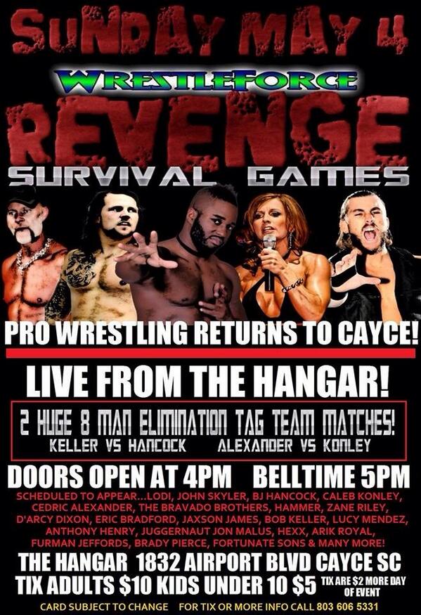 Less Than 2 weeks away! May 4th from The Hangar! Tickets now available at The Hangar and are moving fast! #Revenge