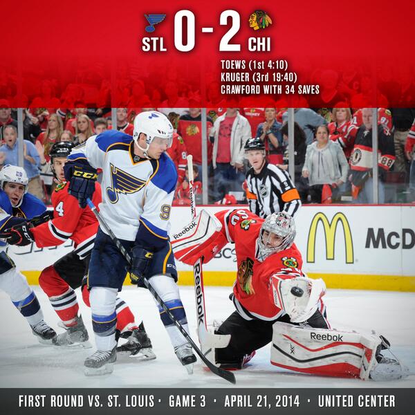 Your Game 3 final! #CHIvsSTL