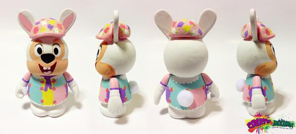 Createamations's tweet image. Mrs. Easter Bunny #vinylmation #customvinylmation #disney #easter  #collectible