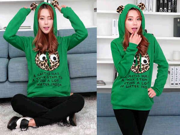 shopaqeela's tweet photo. Hodie green cat • 70rb • Babyterry • XL • 29E96FF6 | @PROMOJUAL http://t.co/fljX8k8Bgk
