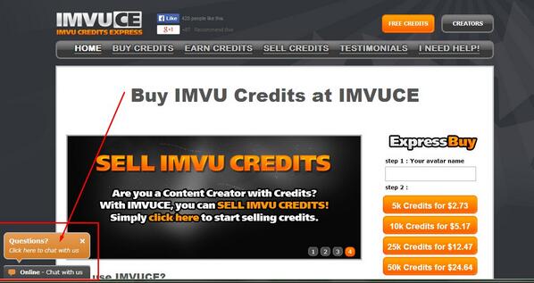 imvuce's tweet image. CHAT with us! visit: IMVUCE.com, click the "Online-Chat with us" box- at the bottom left-hand corner.
