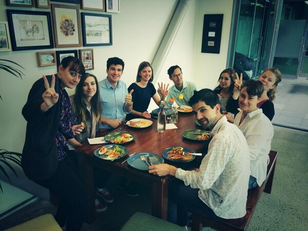 Curative_NZ's tweet image. This time last wk we said "Bon Voyage" to our design intern @chloeal123 w/ @innovate_change #SharedLunch #CurativeHQ
