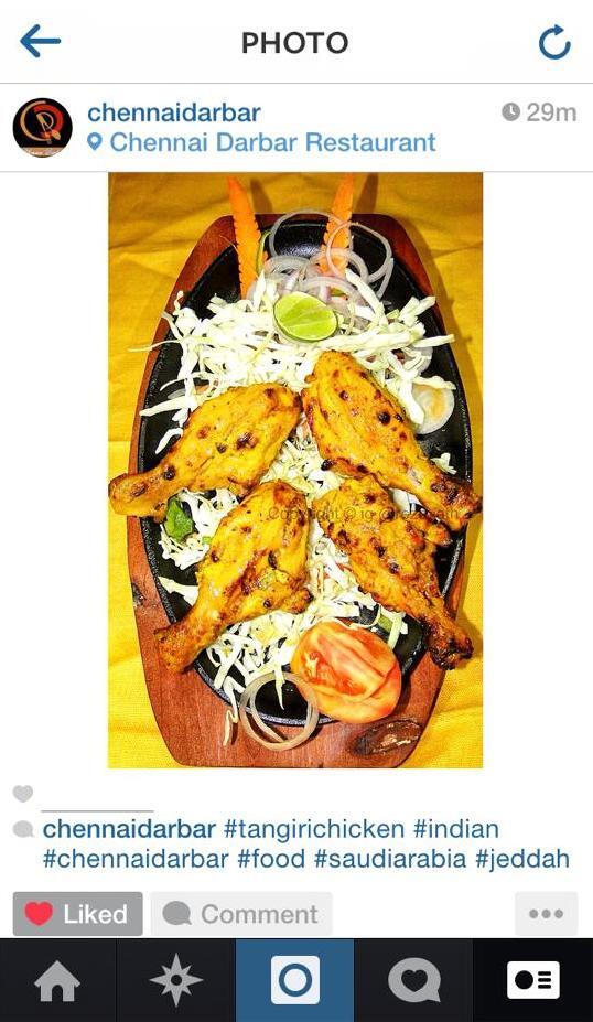 chennaidarbar's tweet photo. We are now on @instagram .Give us a follow @Chennaidarbar for mouth watering pictures of our exclusive dishes. http://t.co/2DyymU3voR